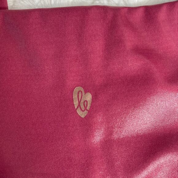 UNBRANDED Metallic Hot‎ Pink Leggings High Rise Small Full Length - Picture 4 of 4